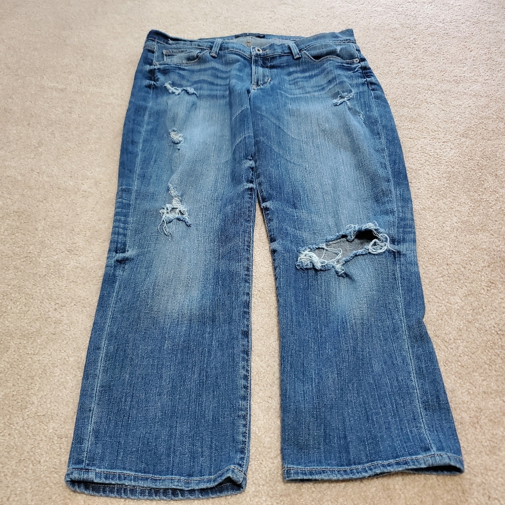Lucky Brand Brooke Crop Distressed Jeans - Picture 4 of 7